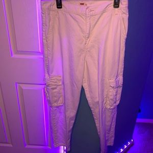 White Cargo Pants